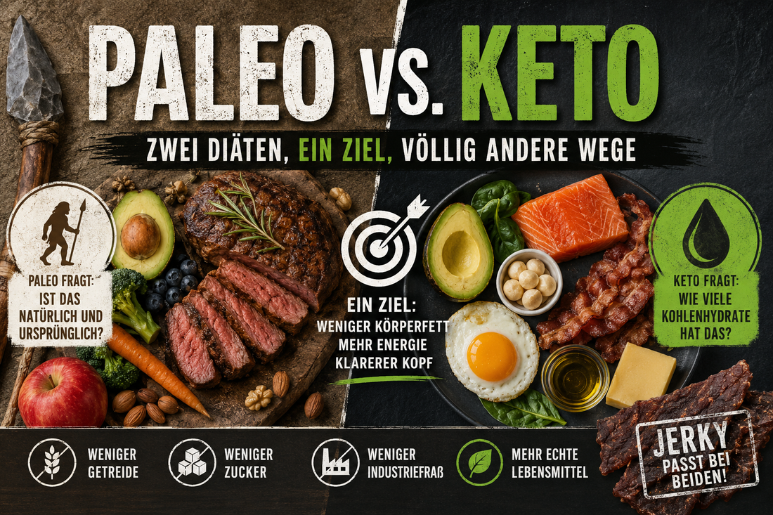 Paleo vs. Keto – zwei Diäten mit einem Ziel aber unterschiedlichen Ansätzen