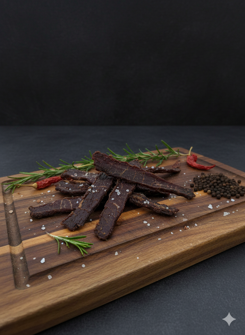 Buffalo Jerky aus Bio-Wasserbüffelfleisch