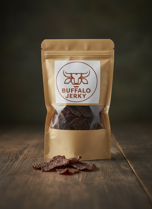 100% Wasserbüffel Jerky – ohne Zuckerzusatz, ohne Bullshit
